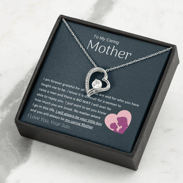 To My Loving Mother - You are my sunshine, I will always be your little boy (Only a Few Left) - Forever Love Necklace