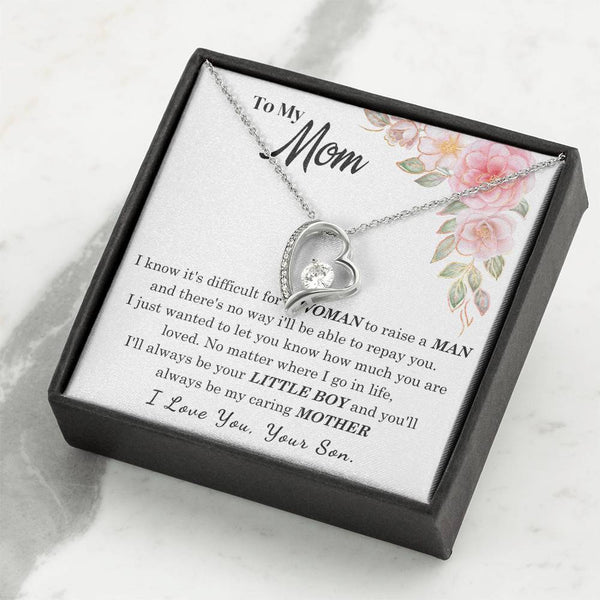 [Only a few left] To My Loving Mother - I love you  (Forever Love Necklace)