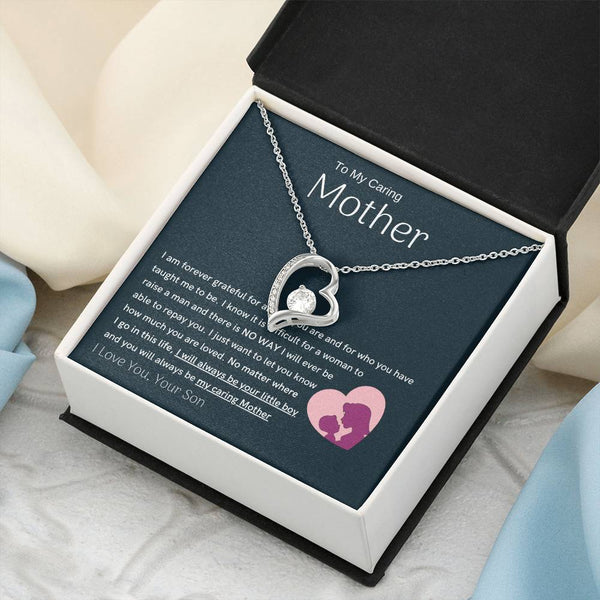 To My Loving Mother - You are my sunshine, I will always be your little boy (Only a Few Left) - Forever Love Necklace