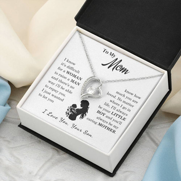 [Only a few left]  To My Mom - Loved Mother  - Necklace