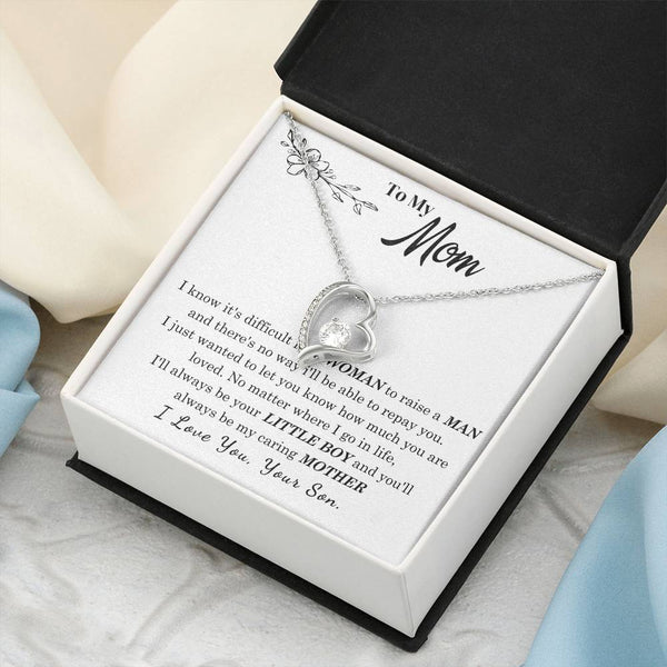 [Only a few left] To My Mom - I Love You Mother  - Forever Love Necklace