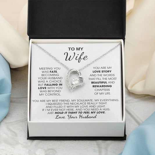 [Few left only] To My Wife, Hold This Close To Feel My Love  - Forever Love Necklace