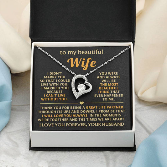 [Almost Sold Out] TO MY BEAUTIFUL WIFE - I married you because I can't live without you