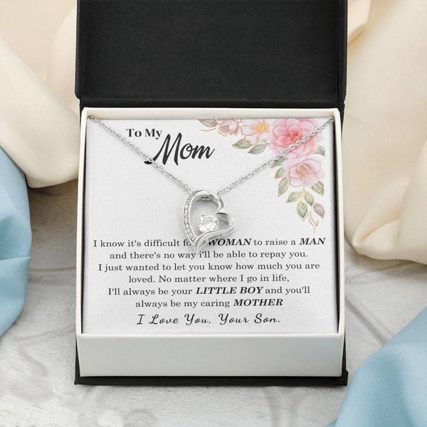 [Only a few left] To My Loving Mother - I love you  (Forever Love Necklace)