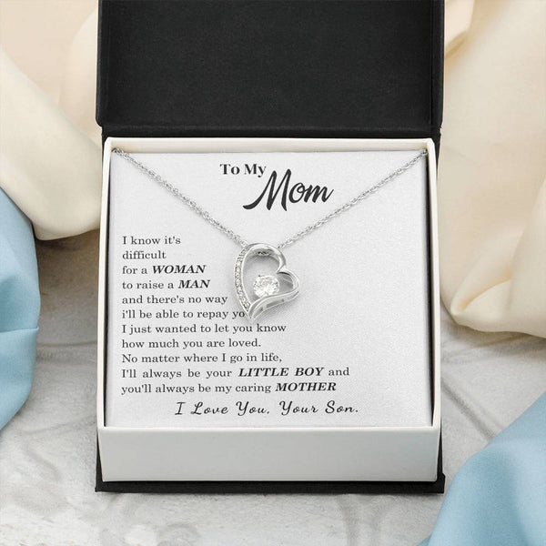 [ Few left only ]  To My Mom - I Love You Mother - Forever Love Necklace