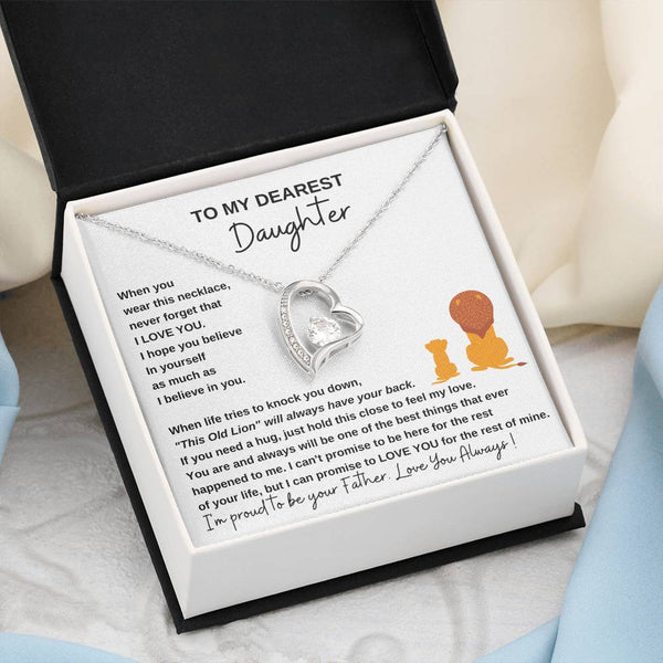[ Only A Few Left ] To My Dearest Daughter , If you need a hug, just hold this close to feel my love
