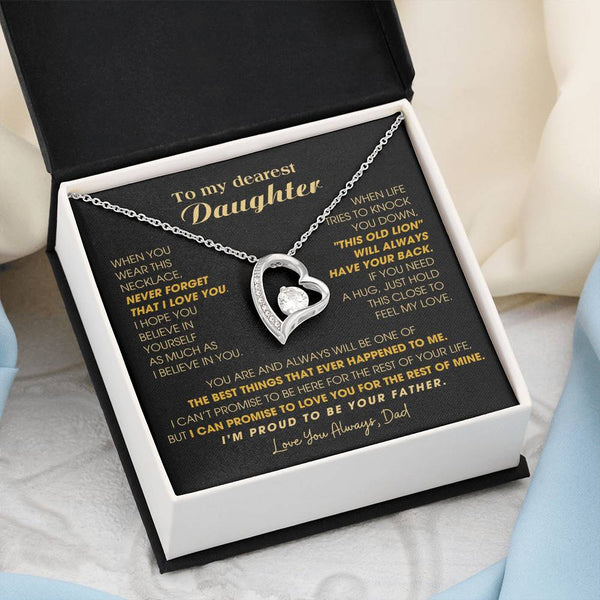 [Few left only] To My Dearest Daughter , If you need a hug, just hold this close to feel my love
