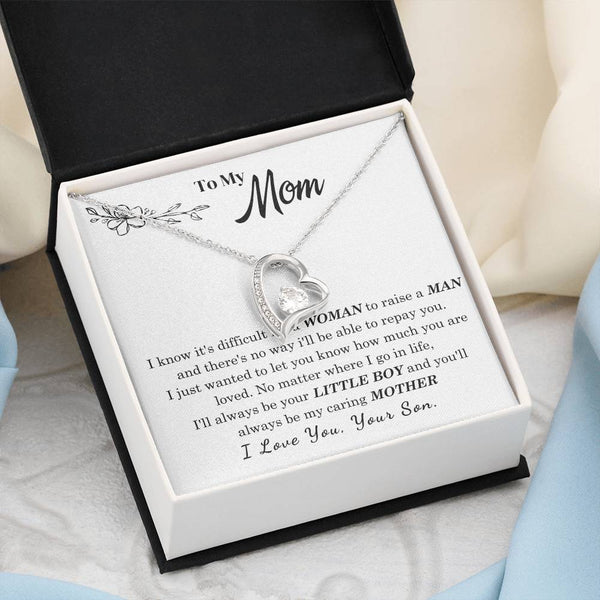 [Only a few left] To My Mom - I Love You Mother  - Forever Love Necklace