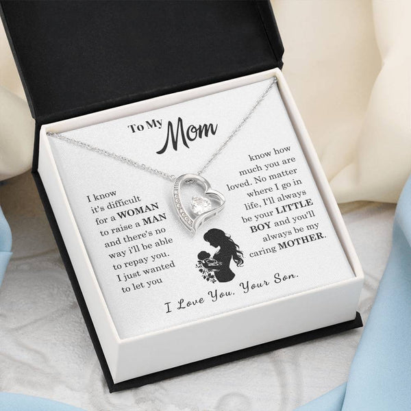 [Only a few left]  To My Mom - Loved Mother  - Necklace
