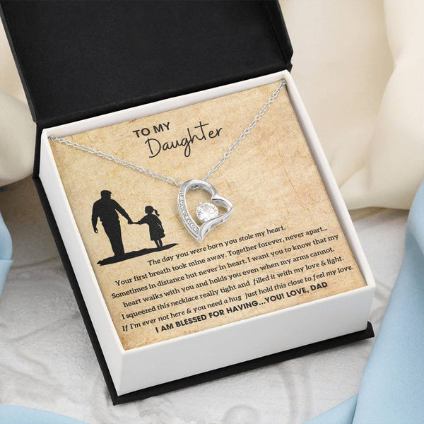 [Almost Sold Out]  To My Daughter - Hold this necklace close to feel my love