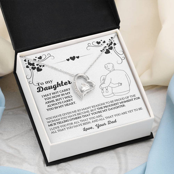 To My Daughter -  I will ALWAYS carry you in my heart  [ Few left only ]