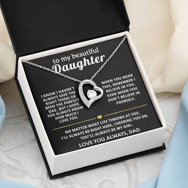 To My Beautiful Daughter, I'll always be right here, cheering you on.