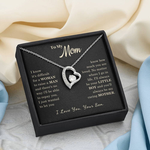 [Almost Sold Out] To My Mom - I Love You Mother  - Forever Love Necklace