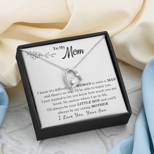 [Only a few left] To My Mom - I Love You Mother  - Forever Love Necklace