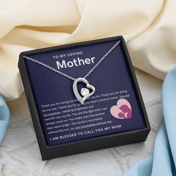 To My Loving Mother - You are my sunshine, radiating brightness into my life (Only a Few Left) - Forever Love Necklace