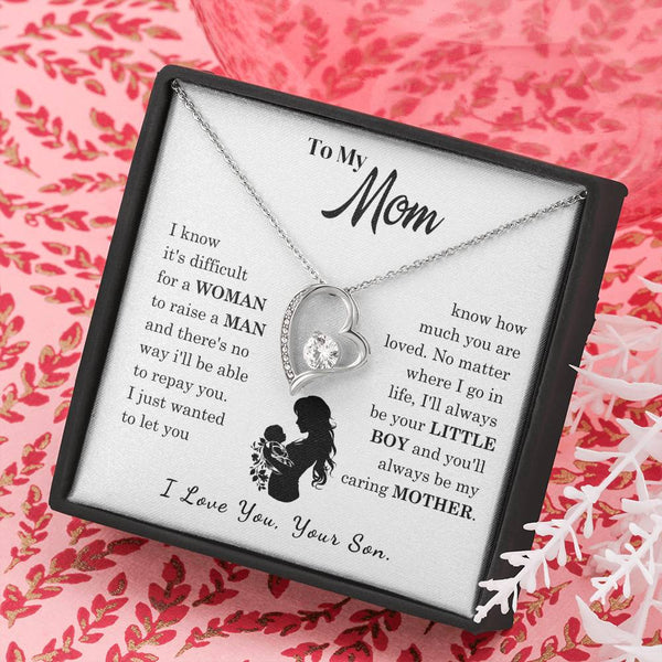 [Only a few left]  To My Mom - Loved Mother  - Necklace