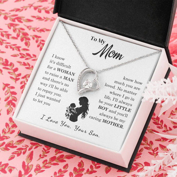 [Only a few left]  To My Mom - Loved Mother  - Necklace