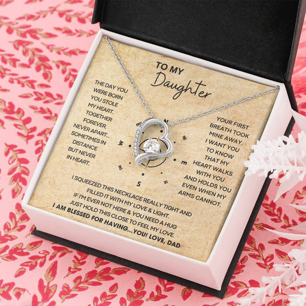 [ Forever Love ] To My Daughter - Hold this necklace close to feel my love