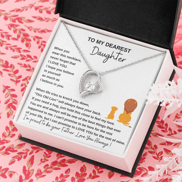 [ Only A Few Left ] To My Dearest Daughter , If you need a hug, just hold this close to feel my love