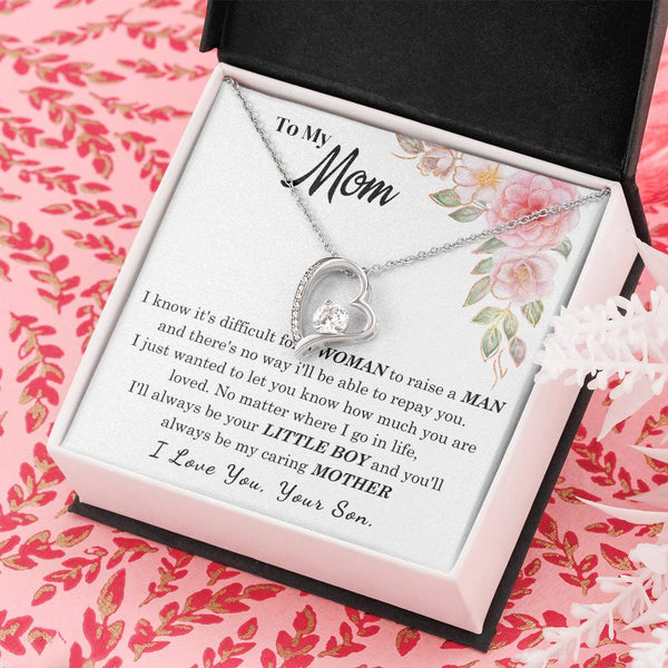 [Only a few left] To My Loving Mother - I love you  (Forever Love Necklace)