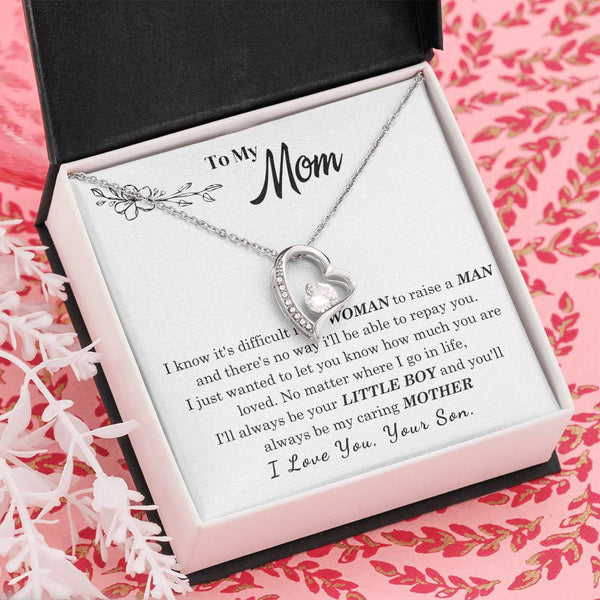 [Only a few left] To My Mom - I Love You Mother  - Forever Love Necklace