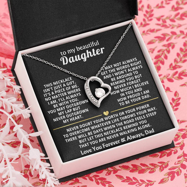 To My Beautiful Daughter - This necklace isn't just a gift, it's a piece of me