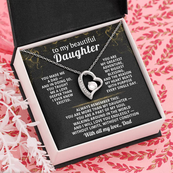 To my beautiful Daughter,  I will love you endlessly — without limits