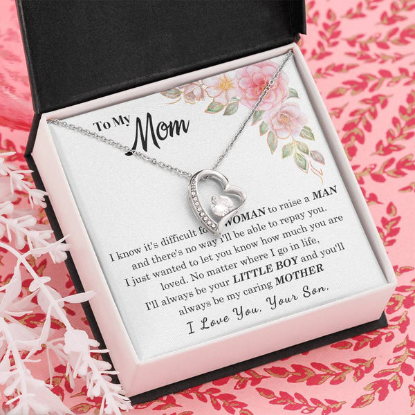 [Only a few left] To My Loving Mother - I love you  (Forever Love Necklace)