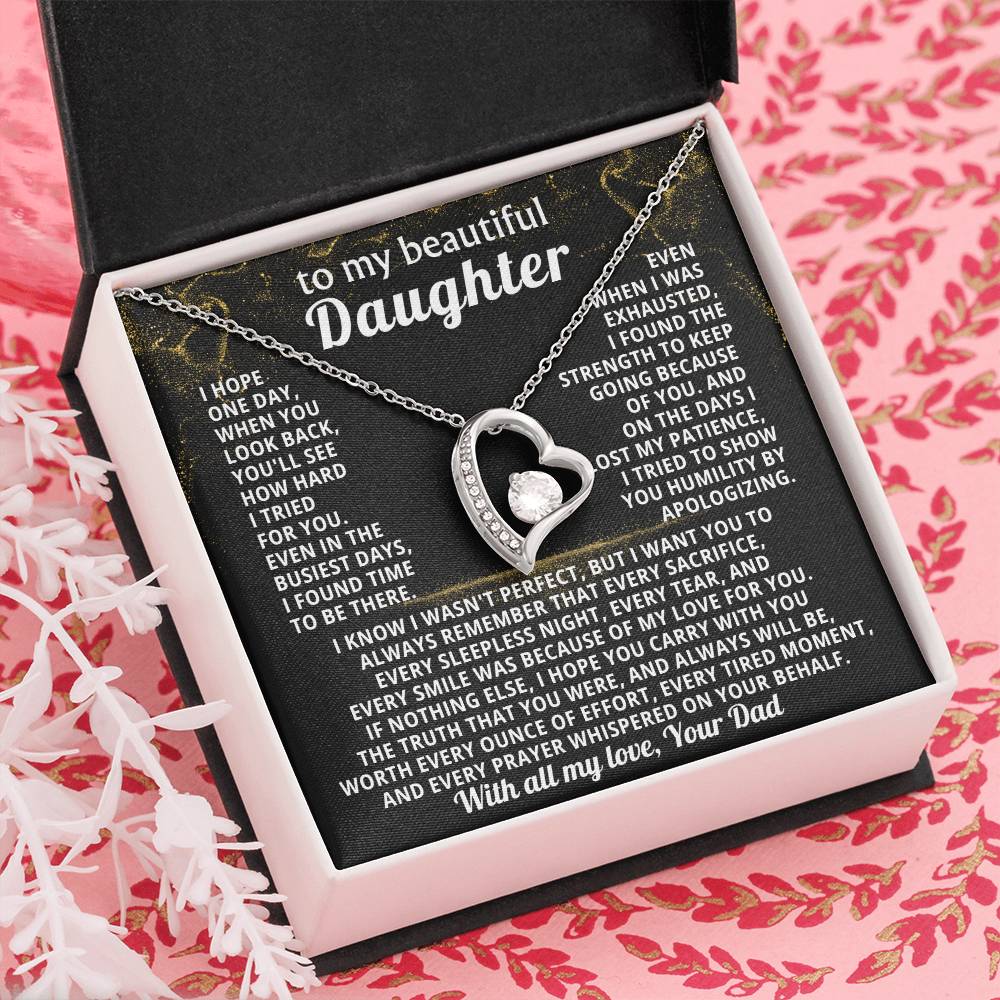 TO MY BEAUTIFUL DAUGHTER, I tried to show you humility by apologizing