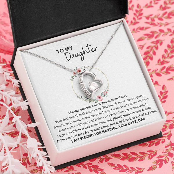 To My Daughter - Hold this necklace close to feel my love