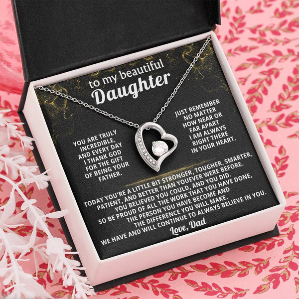 TO MY BEAUTIFUL DAUGHTER, We have and will continue to always believe in you