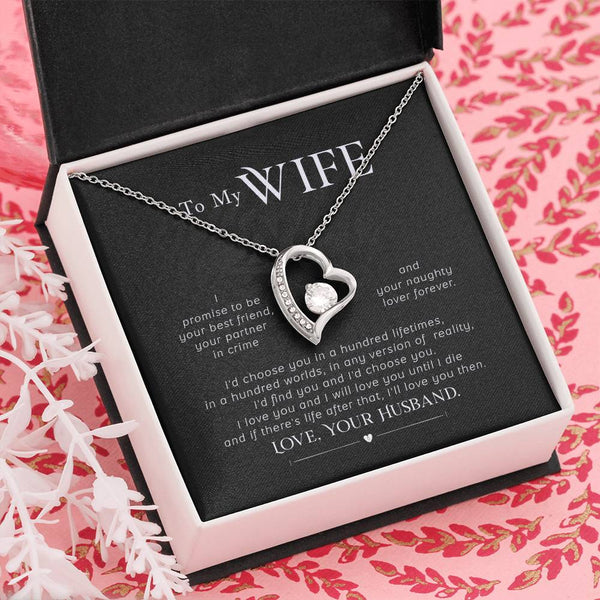 Gift For Wife, Wife Birthday Gift, Anniversary Gift For Wife, Wife Necklace , Love Card