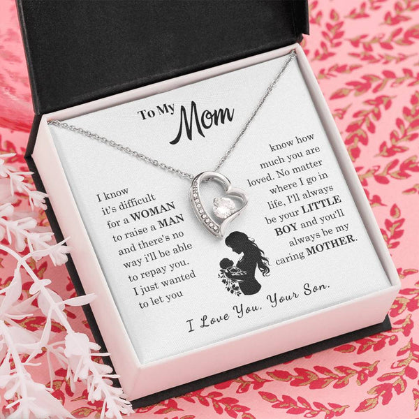 [Only a few left]  To My Mom - Loved Mother  - Necklace