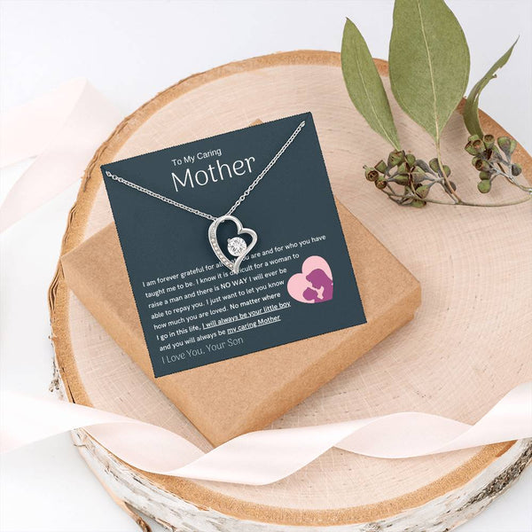 To My Loving Mother - You are my sunshine, I will always be your little boy (Only a Few Left) - Forever Love Necklace
