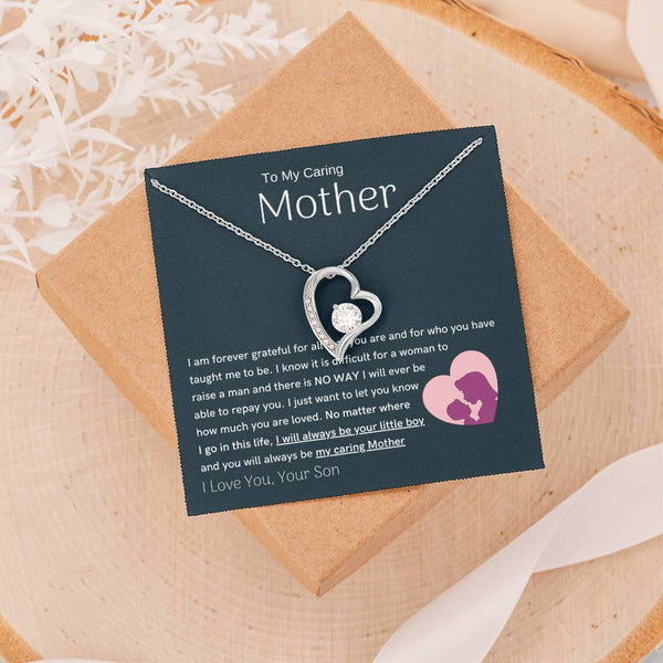 To My Loving Mother - You are my sunshine, I will always be your little boy (Only a Few Left) - Forever Love Necklace