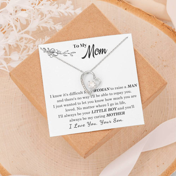 [Only a few left] To My Mom - I Love You Mother  - Forever Love Necklace