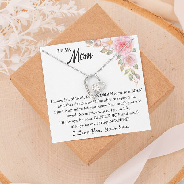 [Only a few left] To My Loving Mother - I love you  (Forever Love Necklace)