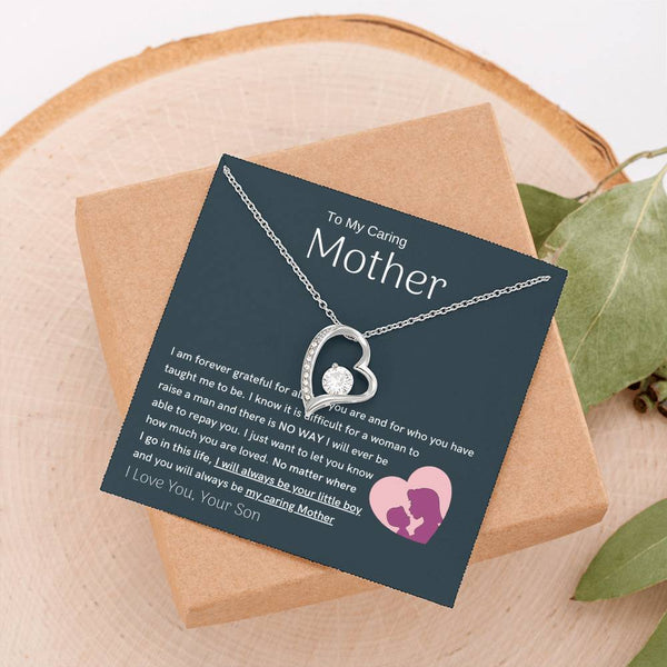 To My Loving Mother - You are my sunshine, I will always be your little boy (Only a Few Left) - Forever Love Necklace