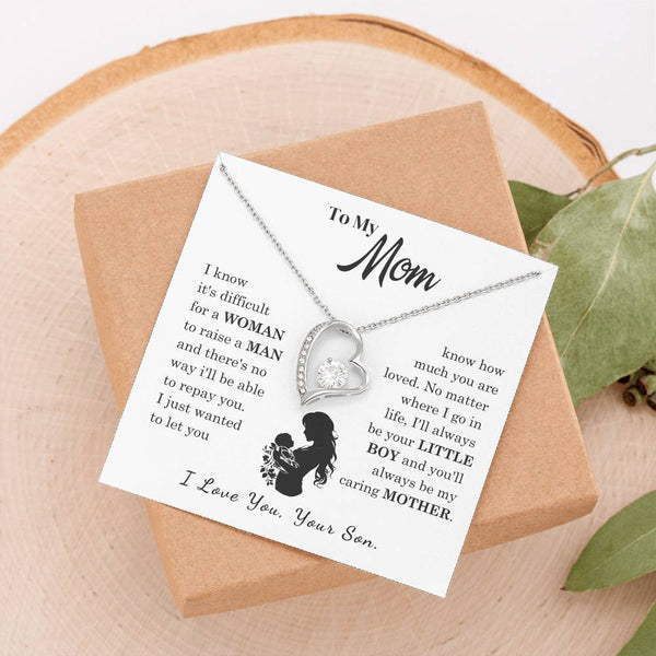 [Only a few left]  To My Mom - Loved Mother  - Necklace