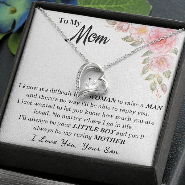 [Only a few left] To My Loving Mother - I love you  (Forever Love Necklace)