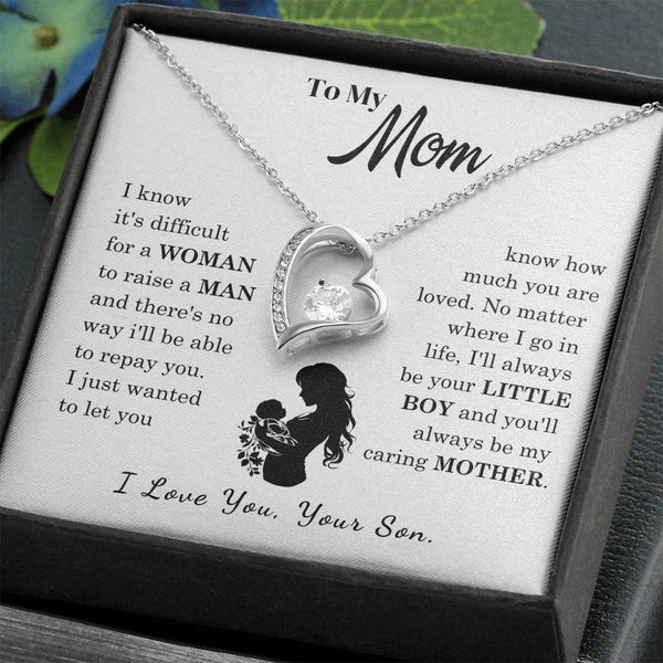 [Only a few left]  To My Mom - Loved Mother  - Necklace
