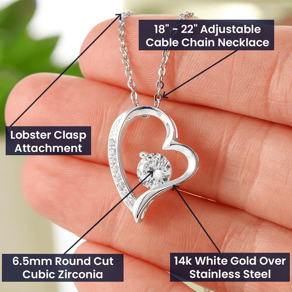 (Forever Love Necklace) - To My Loving Mom, Without You, There Is No Me