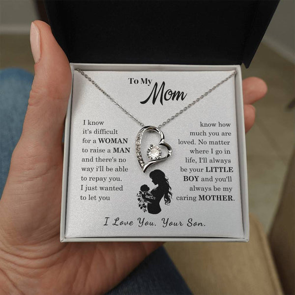 [Only a few left]  To My Mom - Loved Mother  - Necklace