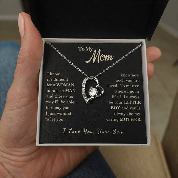 [Almost Sold Out] To My Mom - I Love You Mother  - Forever Love Necklace