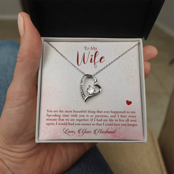 To My Wife - You Are The Most Beautiful Thing (Only a Few Left) - Forever Love Necklace