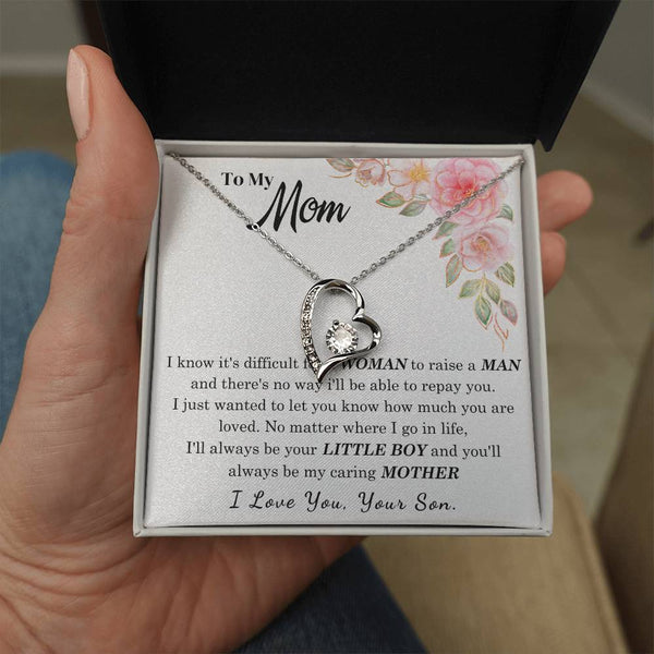 [Only a few left] To My Loving Mother - I love you  (Forever Love Necklace)
