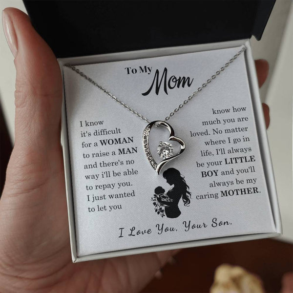 [Only a few left]  To My Mom - Loved Mother  - Necklace