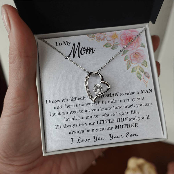 [Only a few left] To My Loving Mother - I love you  (Forever Love Necklace)