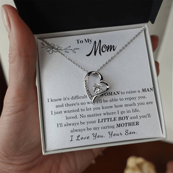 [Only a few left] To My Mom - I Love You Mother  - Forever Love Necklace
