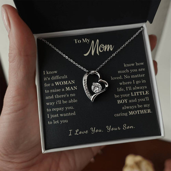 [Almost Sold Out] To My Mom - I Love You Mother  - Forever Love Necklace